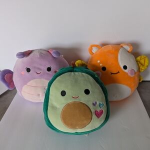 Squishmallows Avocado and Friends Plush Trio